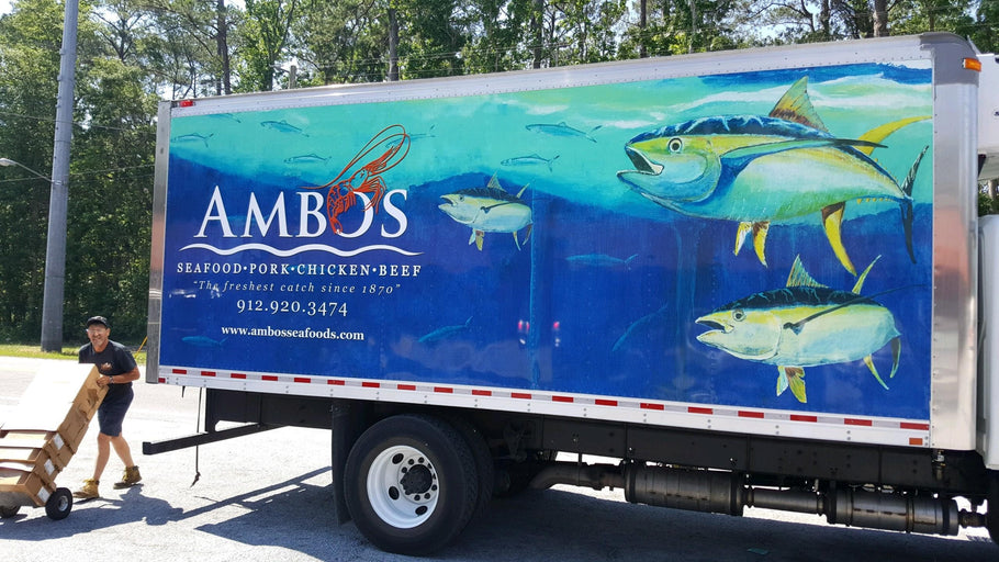 Artwork for Ambos Seafood Delivery Truck