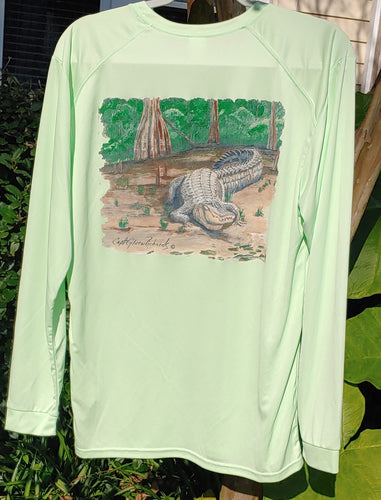 Gator Long Sleeve Quick Dry Crewneck T-Shirt