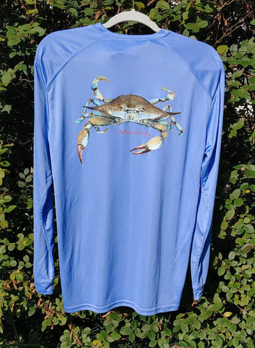 Crab Long Sleeve Quick Dry Crewneck T-Shirt