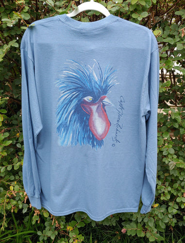 Rooster Long Sleeve Crewneck T-Shirt