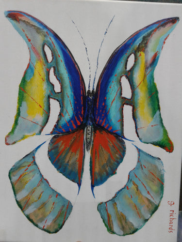 Original 8x10 Painting Butterfly