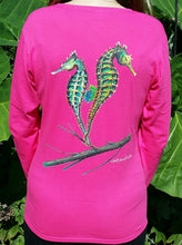 Seahorse Long Sleeve Scoopneck T-Shirt