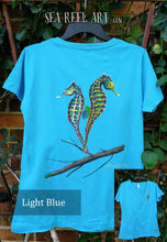 Seahorse Short Sleeve Lady's V-Neck T-Shirt