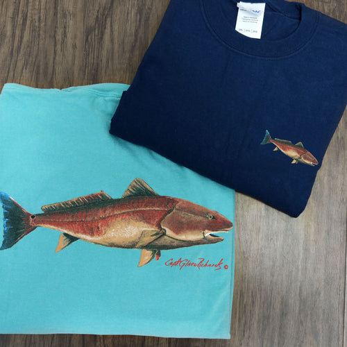 Redfish Bass Long Sleeve Crewneck T-Shirt